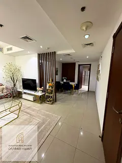 For sale: 1-bedroom apartment in Al Khan – Beach 2, divided into 2 rooms and a living room, with a