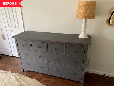 Stylish Grey Dresser with Ample Storage