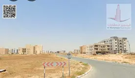 For sale in Ajman, a residential/commercial plot (G+6) measuring 3616 sq ft; VKV permit for apartmen