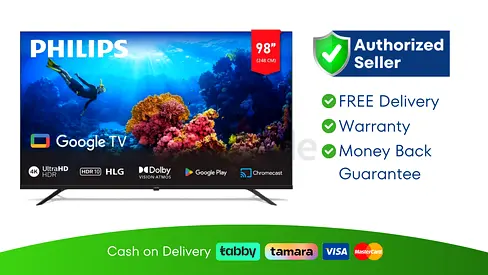 Philips 98 inch TV Smart Android 4K - Brand New | 1 Year Warranty | FREE Delivery | SHJ4765