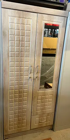 Stylish Wooden Wardrobe with Mirrored Door