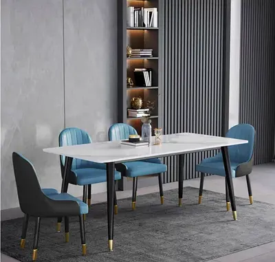 Stylish Dining Table with Elegant Chairs