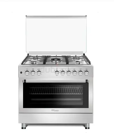 Super General 90X60 Cm 5 Burner Cooking Range with Turbo Fan - 1 Year Warranty
