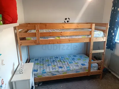 Sturdy Wooden Bunk Bed for Kids