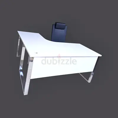 Stylish Corner Desk with Chair