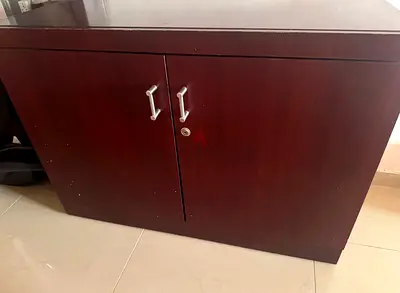 Elegant Wooden Cabinet with Lock