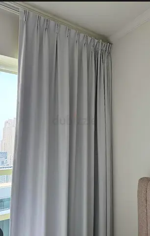 Elegant Grey Drapes for a Modern Touch