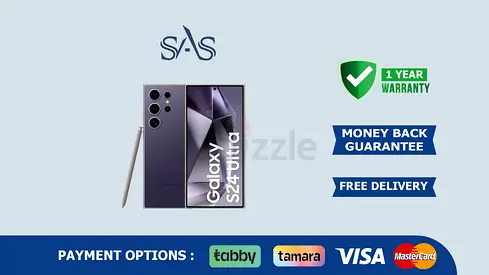 Samsung Galaxy S24 Ultra Smart phone | New - Free Delivery | Warranty | 12/256GB Titanium Violet