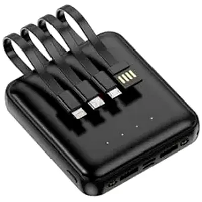 Compact Multi-Port Power Bank for On-the-Go Charging