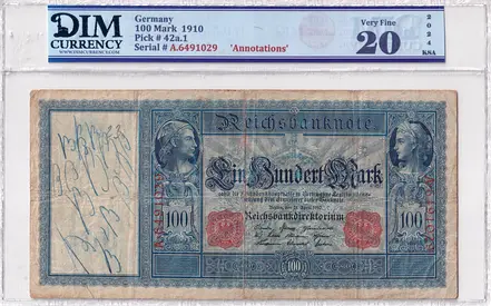 Germany Banknote 100 Mark 1910 DIM 70 AED