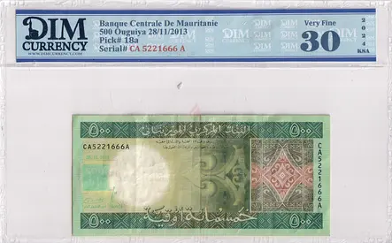 Mauritania Banknote 500 Ouguiya 2013 DIM 60 AED