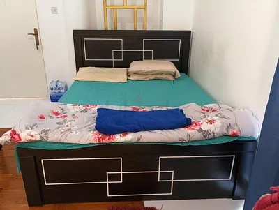 Modern Bed Frame with Mattress