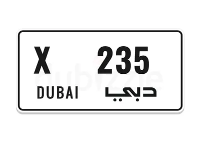 X 235 – Dubai 3 Digit code X