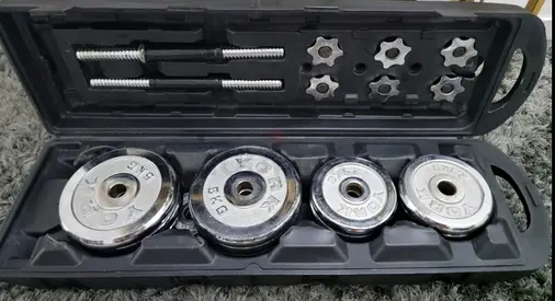 50kg full dumbell set available