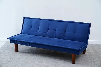Comfortable Blue Futon Sofa