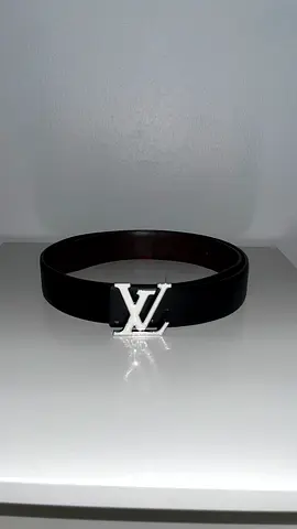 Authentic LV Black  Silver Belt | Timeless Icon