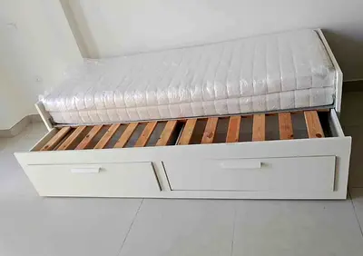 IKEA brimness daybed with 2 big storage drawers and 2 IKEA mattresses.