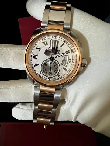 Calibre steel and gold