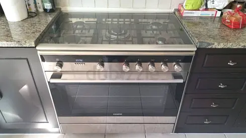 Siemens iq700 5 burner top gass oven electric with dual fan cooking range 90x60 stove
