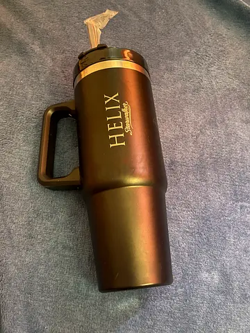 Helix Insulated Water Bottle with Straw