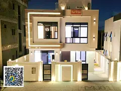 Luxury villa for sale in Al-Haliyo 2 area, 6 bedrooms, living room, majlis, and roof terrace. Regist