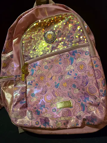 Charming Pink Sequin Backpack for Kids