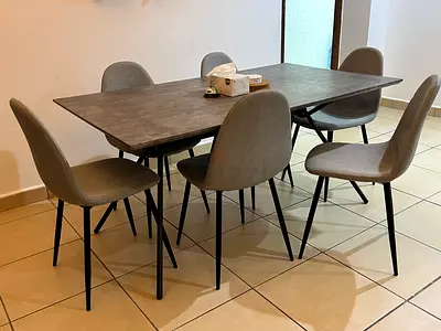 Dining Table with 6 Chairs