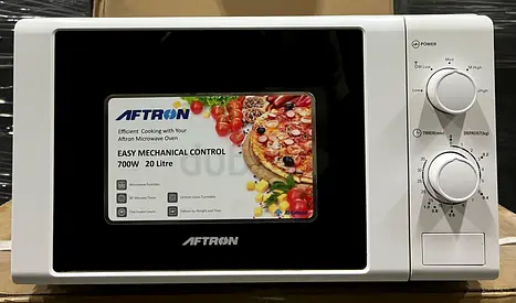New AFTRON Microwave 20-Litres Microwave Oven AFMW205MNW with Box