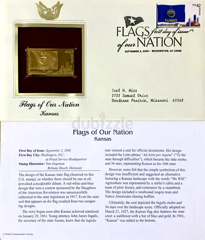 Flags of Our Nation: Kansas Limited Edition Stamp Collection