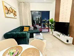 Fully Furnished 1-Bedroom | Premium Parking &amp; High Floor | Creek View