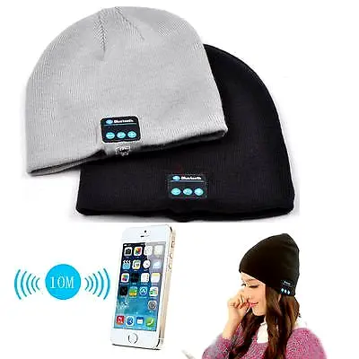 Winter Beanie Hat with Built-in Wireless Stereo Speaker Headphone