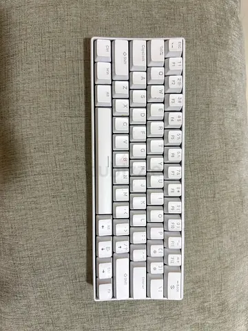 Sleek White Compact Wireless Keyboard
