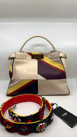 Fendi Stripe Medium Peekaboo Bag