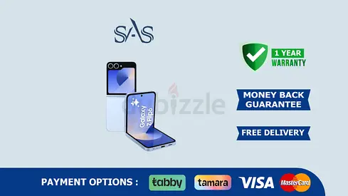 Samsung Galaxy Z Flip 6 Smart phone 12/256GB | New - Free Delivery | Warranty Sky Blue