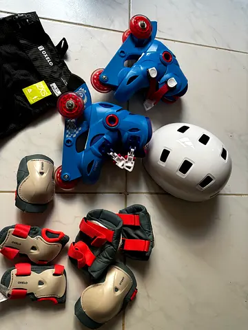 Protective Gear Set: Helmet and Pads for Skating and Sports