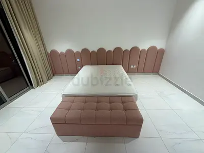 Elegant Kids Bed with Plush Headboard