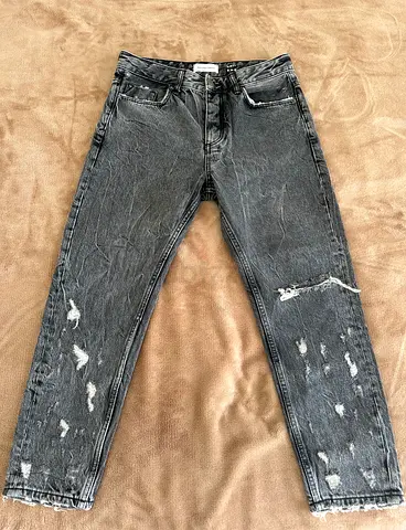 Bershka Slim Fit Distressed Jeans – Like New (Worn Once)
