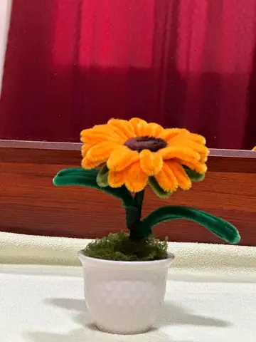 Charming Artificial Flower in Pot