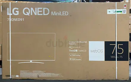 New LG TV 75-Inch Television QNED MiniLED 75QNED916QA with Box