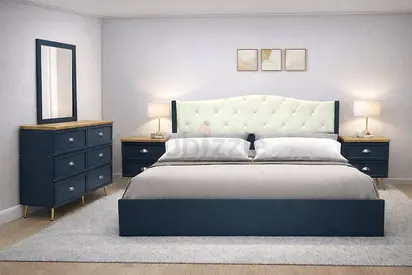 Modern Bedroom Set, Dressing  Bedside Tables - Bedroom Collection For Dubai Homes