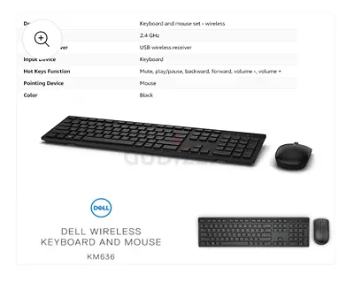 Dell wireless keyboard and mouse brand new