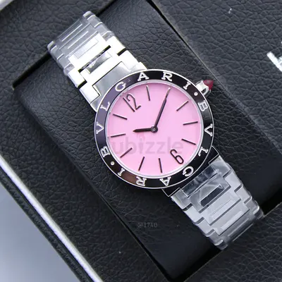 Bvlgari Womens Watch with Pink Dial