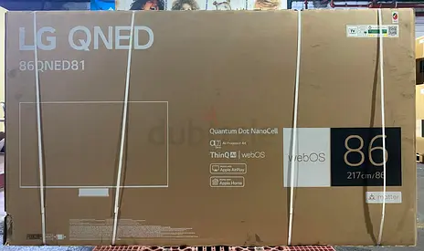 New LG TV 86-Inch TV QNED 86QNED816RA with Box