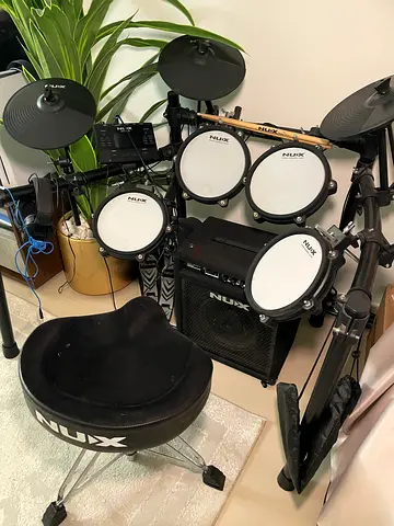 NUX DM-210 Digital Drum Kit - COMPLETE SETUP for Sale