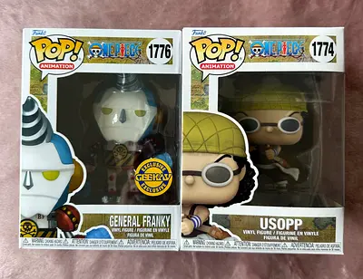 Exclusive Funko Pop Figures: General Franky  Usopp One Piece Set