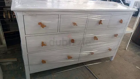 Stylish White Dresser with Characterful Handles
