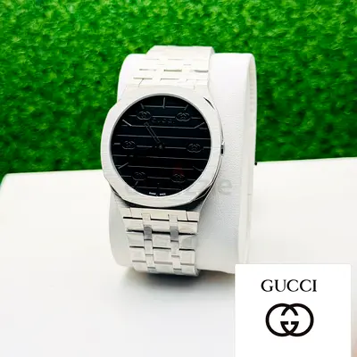Elegant Gucci Watch with Black Dial