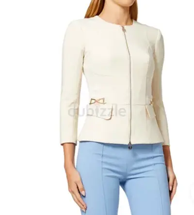 ELISABETTA FRANCHI Stirrup Peplum Jacket Size 42 Brand New still with tag ️