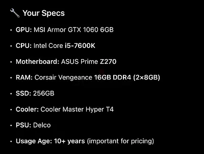 High-Performance Gaming PC with Intel i5 and GTX 1060