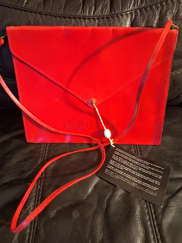 La Portegna leather clutch